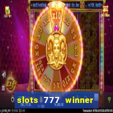 slots 777 winner como sacar