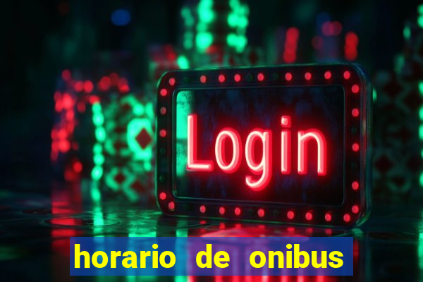 horario de onibus nova palhoça