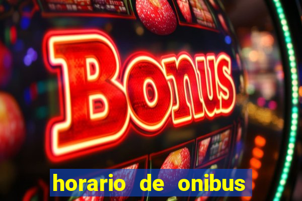 horario de onibus nova palhoça