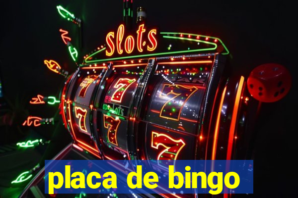 placa de bingo