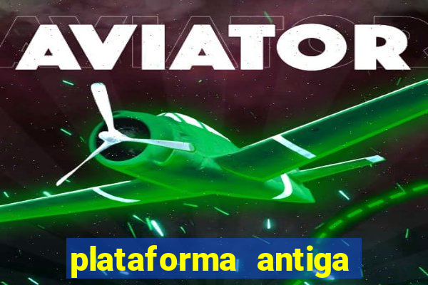 plataforma antiga de jogos