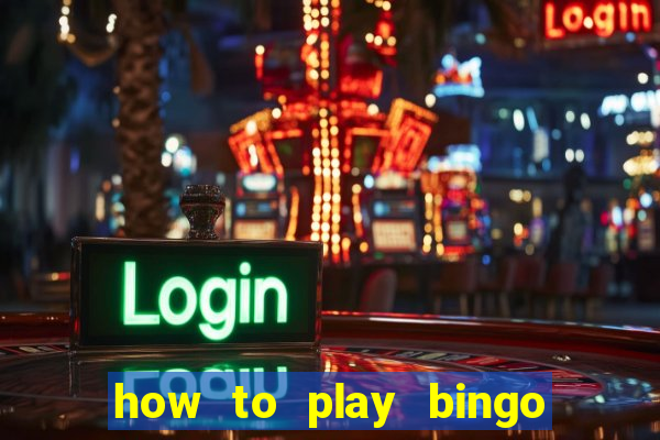 how to play bingo for money