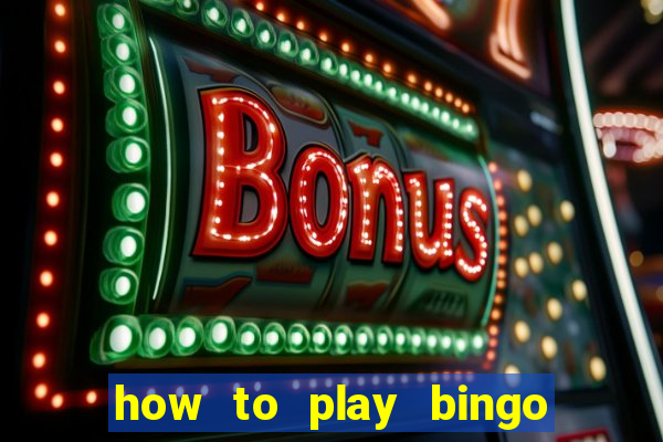 how to play bingo for money