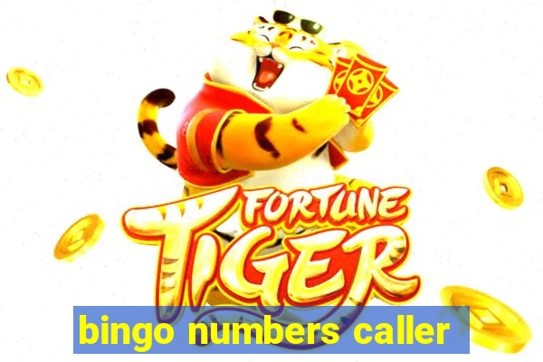 bingo numbers caller