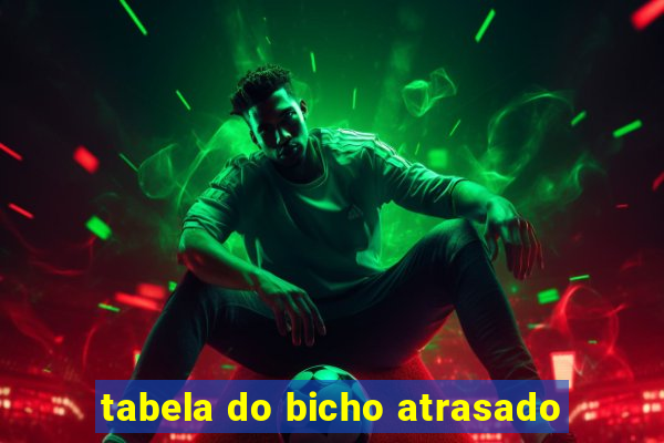 tabela do bicho atrasado