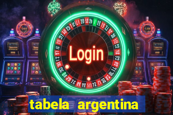 tabela argentina torneo betano