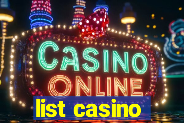 list casino