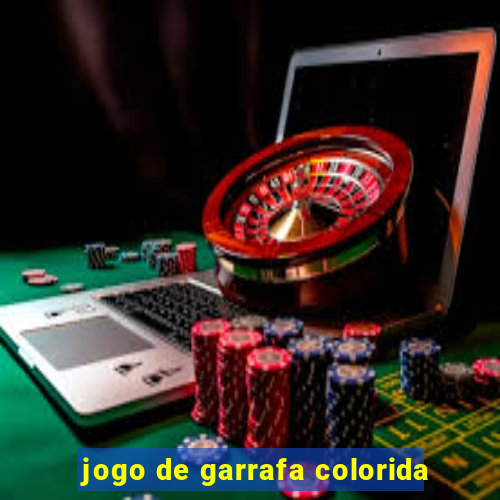 jogo de garrafa colorida