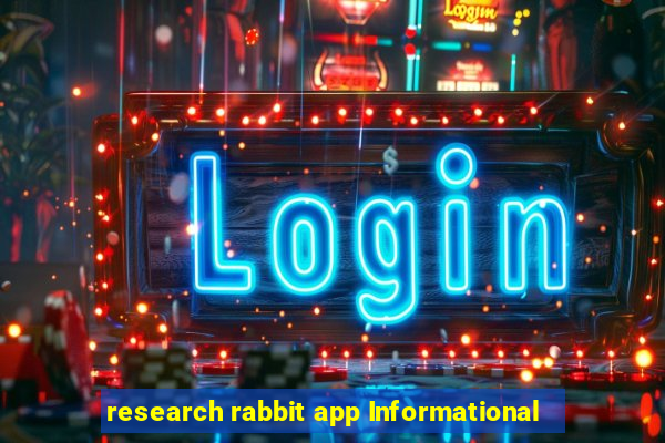 research rabbit app Informational