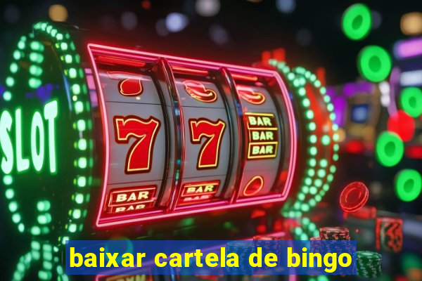 baixar cartela de bingo