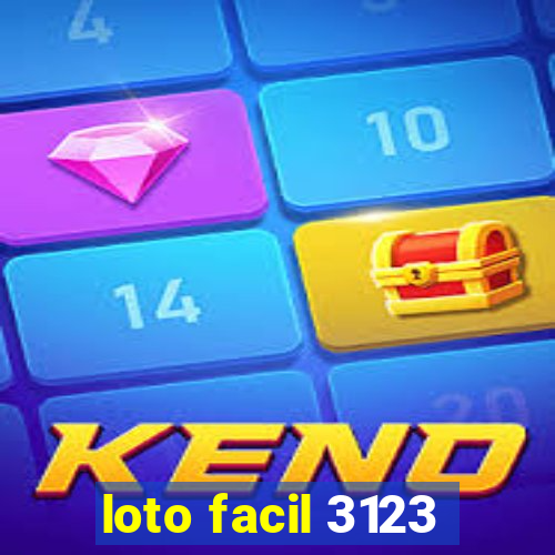 loto facil 3123