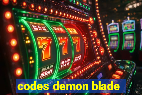 codes demon blade