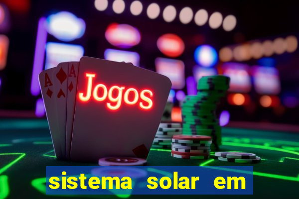 sistema solar em tempo real