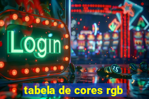 tabela de cores rgb