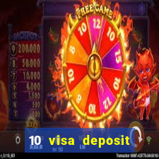 10 visa deposit casinos australia