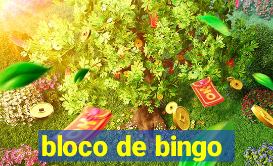 bloco de bingo