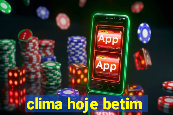 clima hoje betim