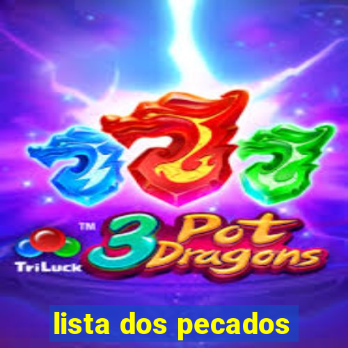 lista dos pecados