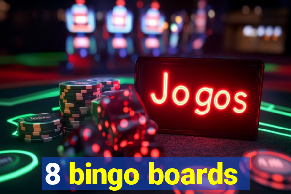 8 bingo boards