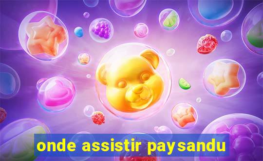 onde assistir paysandu