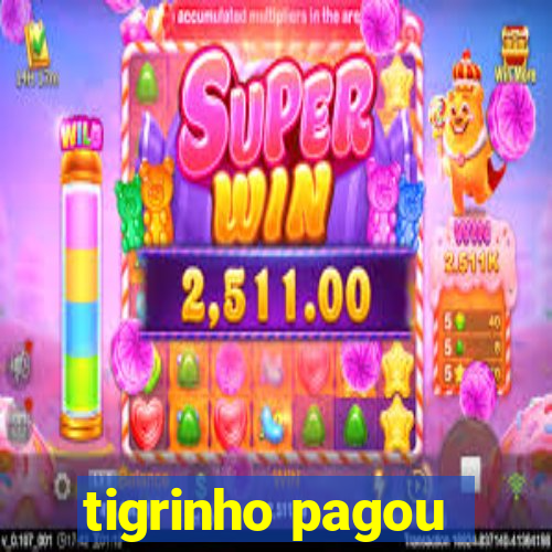 tigrinho pagou