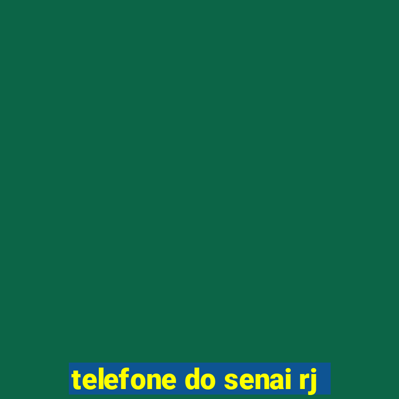 telefone do senai rj