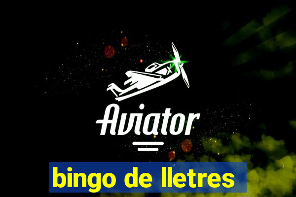 bingo de lletres