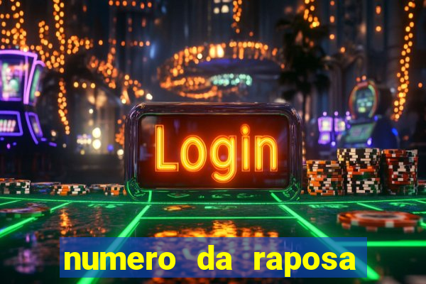 numero da raposa jogo do bicho