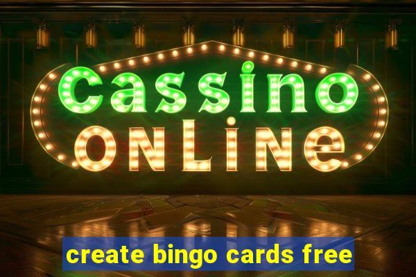 create bingo cards free