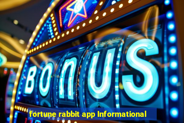 fortune rabbit app Informational