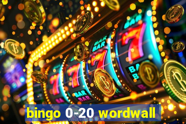 bingo 0-20 wordwall