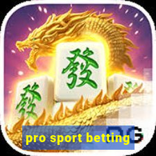 pro sport betting