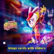 bingo cards with sliders