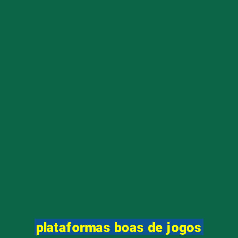 plataformas boas de jogos