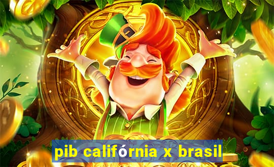 pib califórnia x brasil