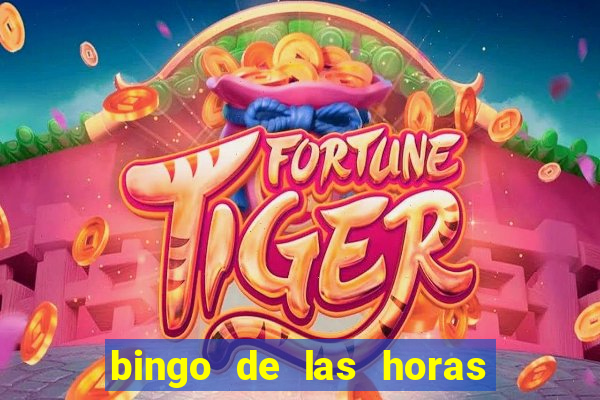 bingo de las horas para imprimir