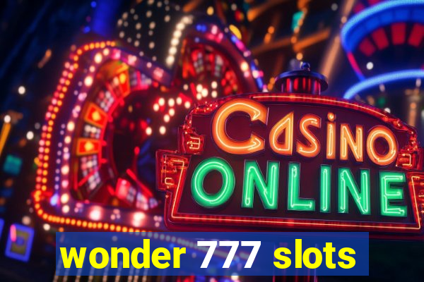 wonder 777 slots