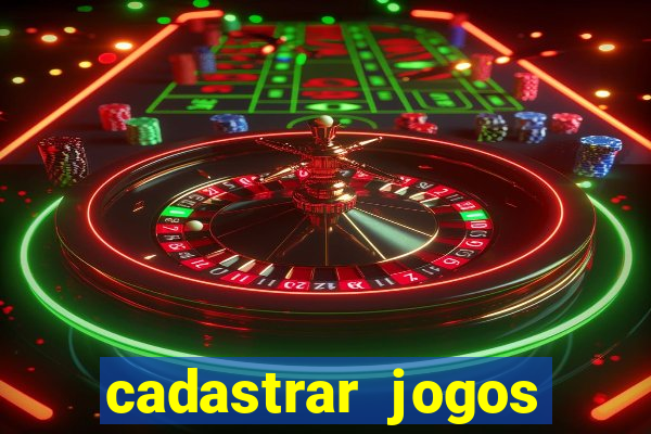 cadastrar jogos online caixa