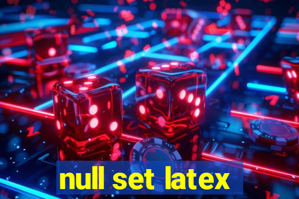 null set latex