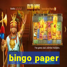 bingo paper