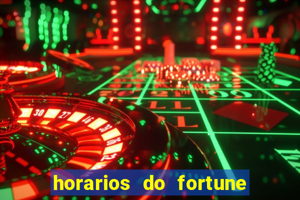 horarios do fortune tiger hoje