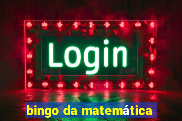 bingo da matemática