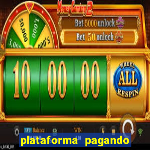 plataforma pagando no cadastro slot