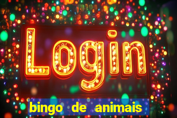 bingo de animais para educa??o infantil