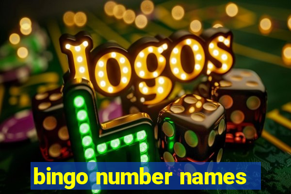 bingo number names