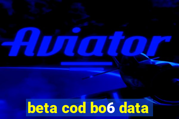 beta cod bo6 data