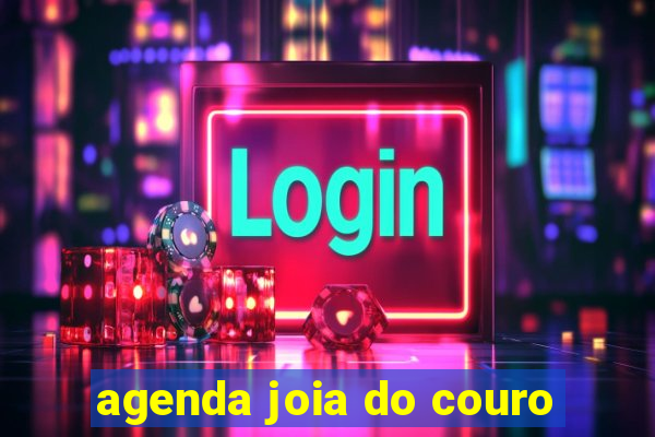 agenda joia do couro