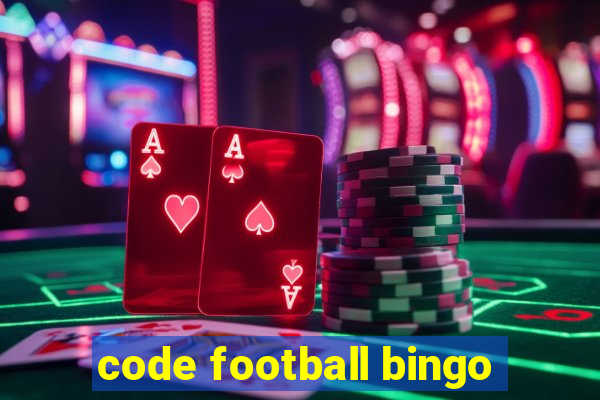 code football bingo