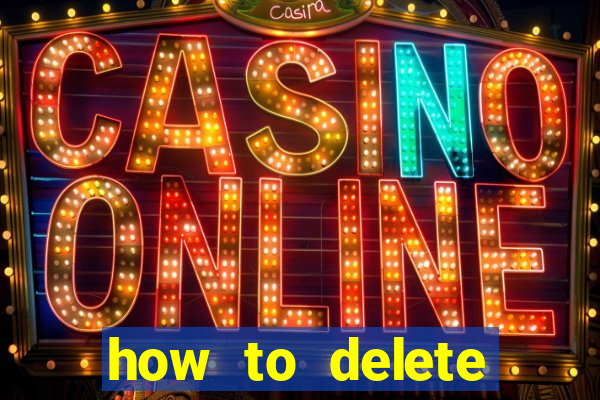 how to delete account in bingo plus