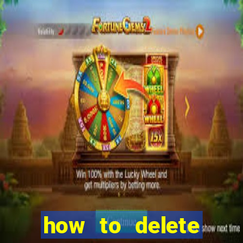 how to delete account in bingo plus